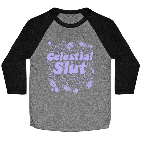 Celestial Slut Purple Baseball Tee