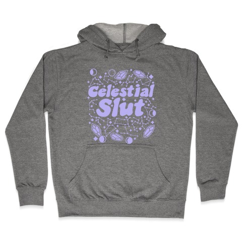 Celestial Slut Purple Hooded Sweatshirt