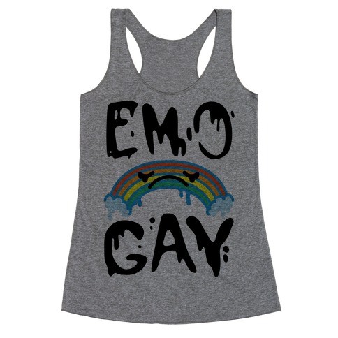 Emo Gay Racerback Tank Top