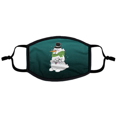 Seal Stack Snowman Flat Face Mask