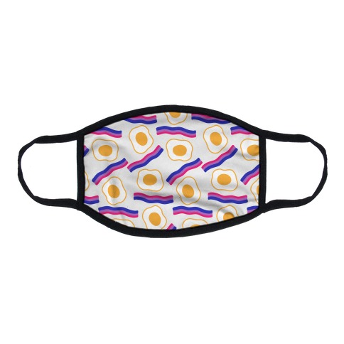 Eggs and Bi-con Pattern Flat Face Mask