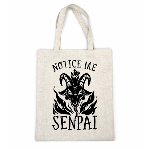 Notice Me Senpai! (Baphomet) Casual Tote