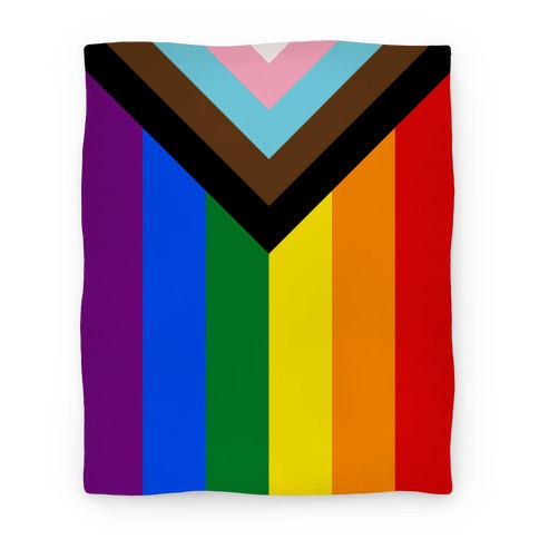 Progress Pride Flag Blanket