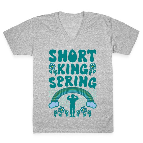 Short King Spring V-Neck Tee Shirt