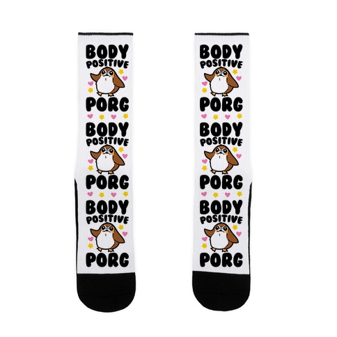 Body Positive Porg Parody Sock