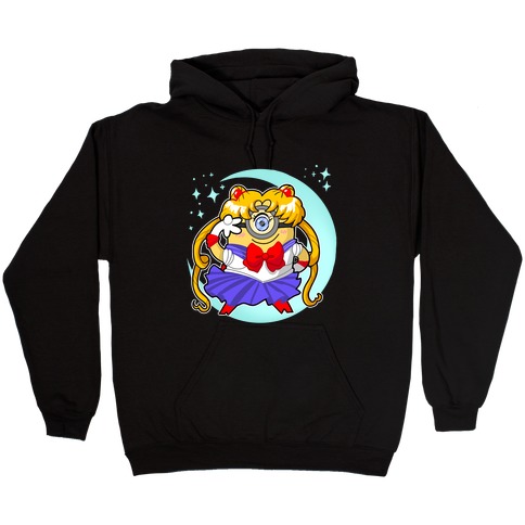 Sailor Moonion Textless Hooded Sweatshirt