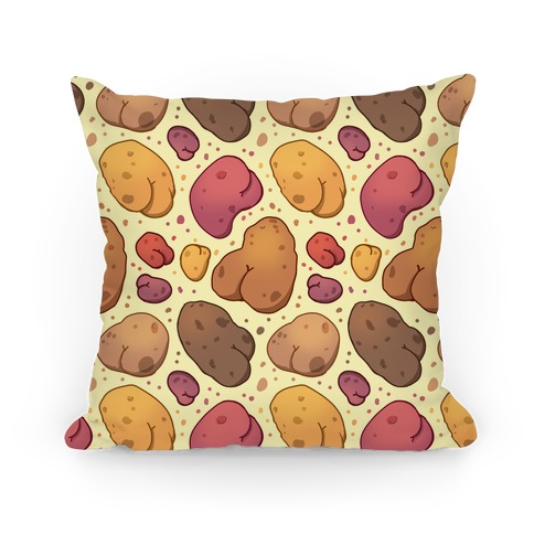 Potato Butts Pattern Pillow