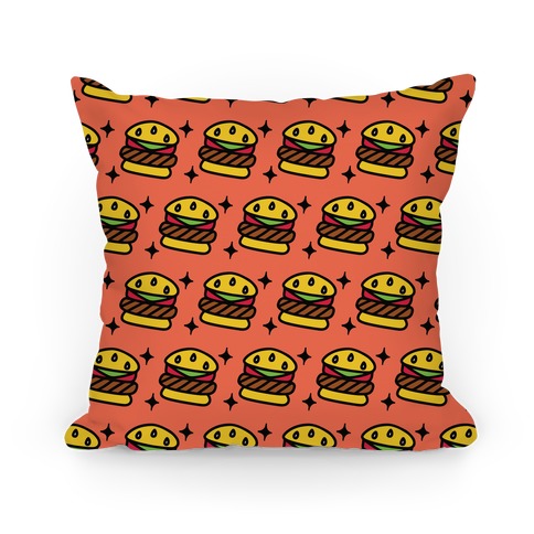 Hamburger Pattern Pillow