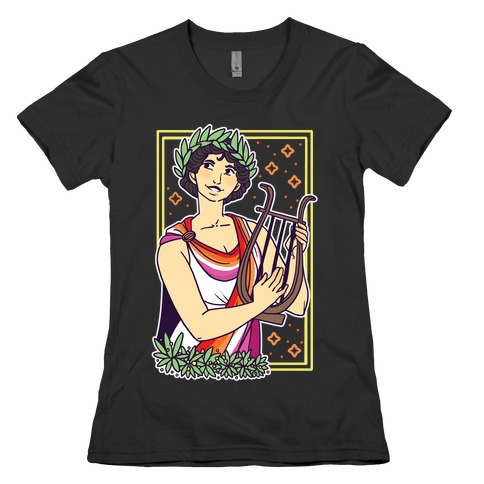 Sappho, Our Lady of Lesbians Womens T-Shirt