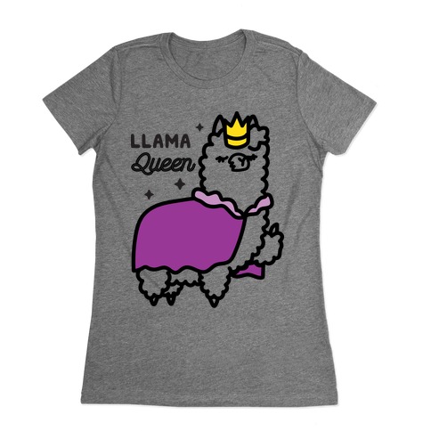 Llama Queen Womens T-Shirt