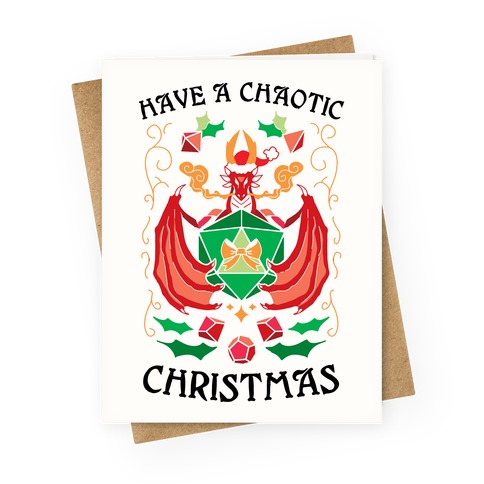 Have A Chaotic Christmas Greeting Card