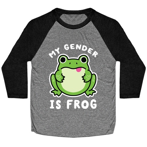 My Gender Is Frog Baseball Tee