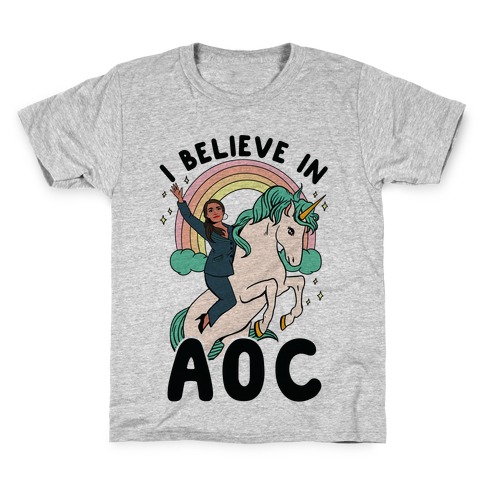 I Believe in AOC (Alexandria Ocasio-Cortez) Kids T-Shirt