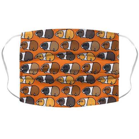 Guinea Pig Pattern Accordion Face Mask