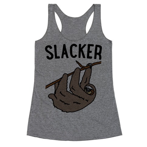 Slacker Sloth Racerback Tank Top