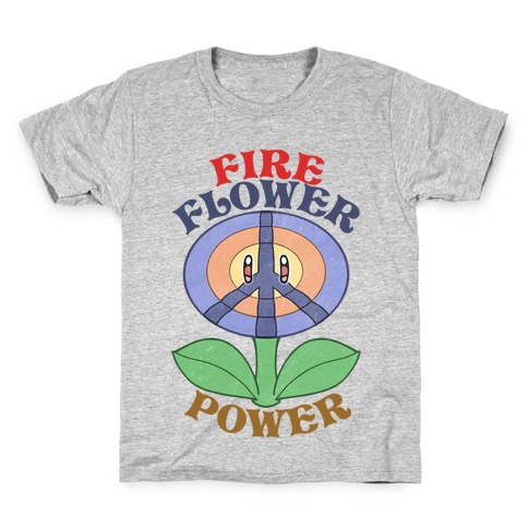 Fire Flower Power Kids T-Shirt
