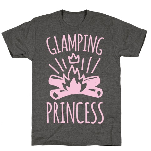 Glamping Princess White Print T-Shirt