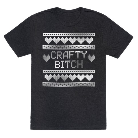 Crafty Bitch Knitting Pattern T-Shirt