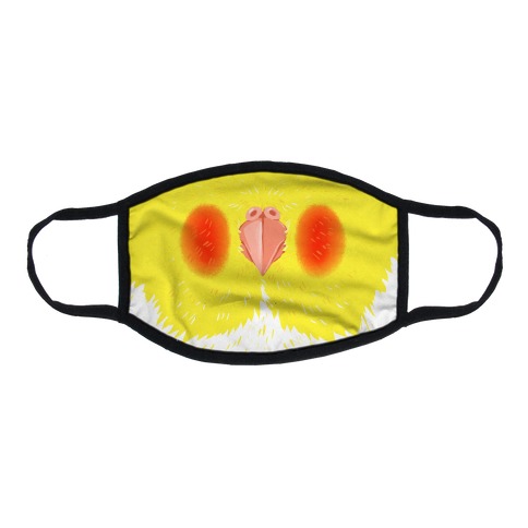 Cockatiel Mouth Flat Face Mask