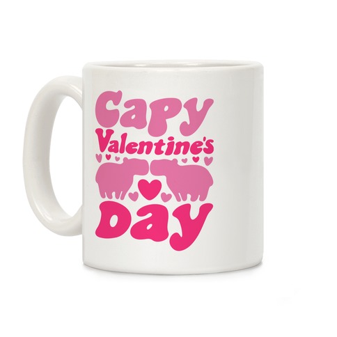 Capy Valentine's Day Capybara Parody Coffee Mug