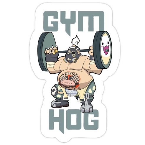 Gym Hog Die Cut Sticker