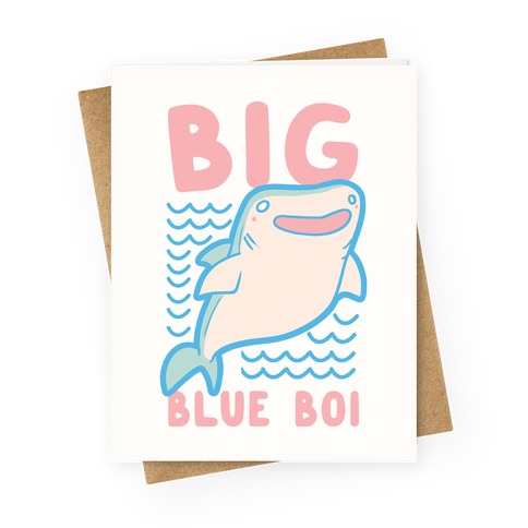 Big Blue Boi - Whale Shark Greeting Card