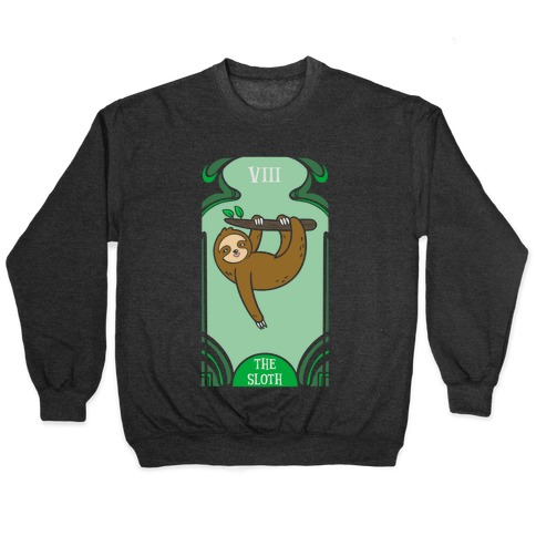 The Sloth Tarot Card (no outline) Pullover