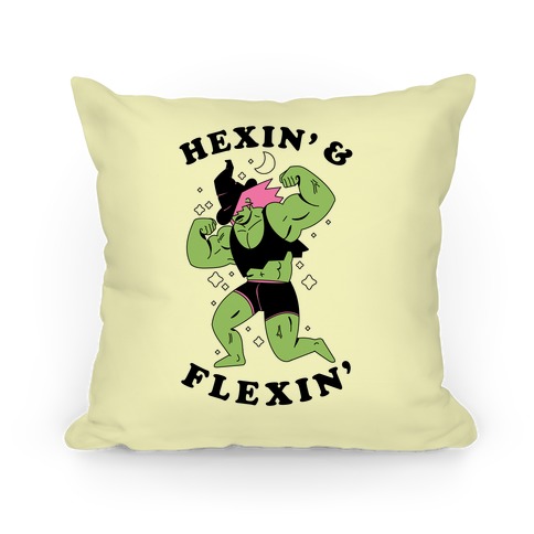 Hexing & Flexing Pillow
