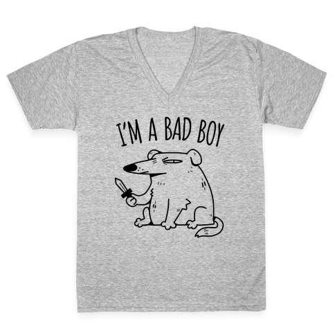 I'm A Bad Boy V-Neck Tee Shirt