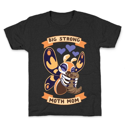 Big Strong Moth Mom Mothra Kids T-Shirt