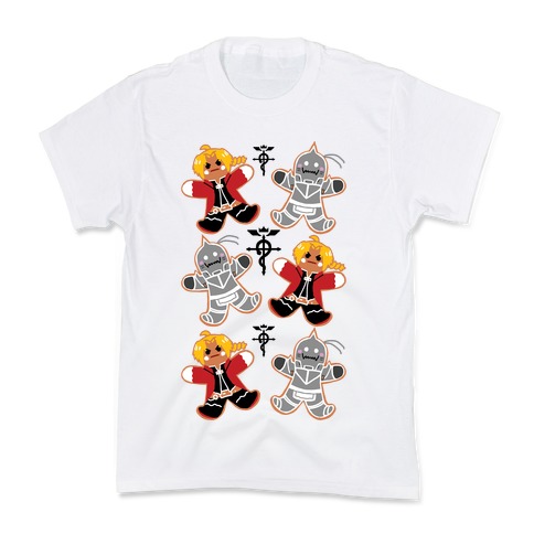 Fullmetal Alchemist Gingerbread Men Kids T-Shirt