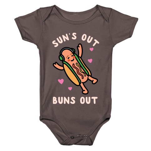 Sun's Out Buns Out Hotdog Baby One-Piece