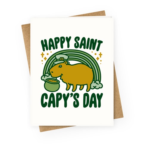 Happy Saint Capy's Day Greeting Card