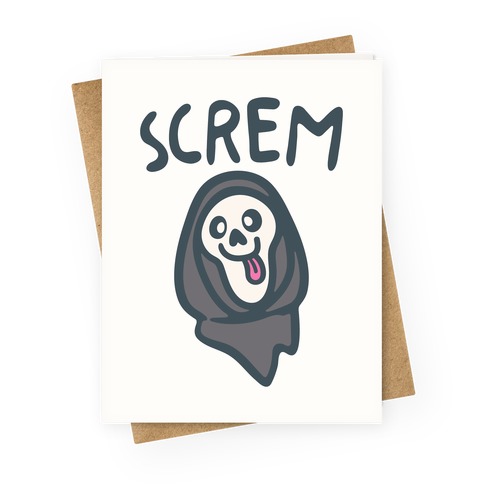 Screm Derpy Parody Greeting Card