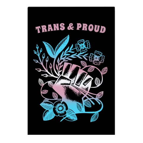 Trans & Proud Garden Flag