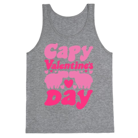 Capy Valentine's Day Capybara Parody Tank Top