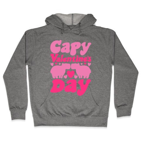 Capy Valentine's Day Capybara Parody Hooded Sweatshirt