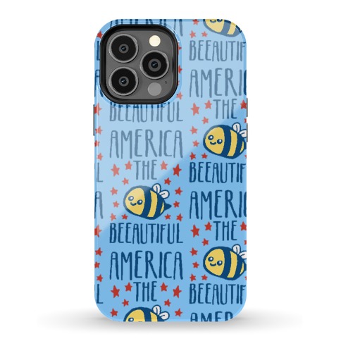 America The Beeautiful Bumble Bee 'Merica Parody Phone Case