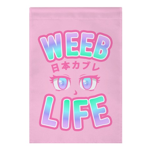 Weeb Life (Thug Life Parody) Garden Flag