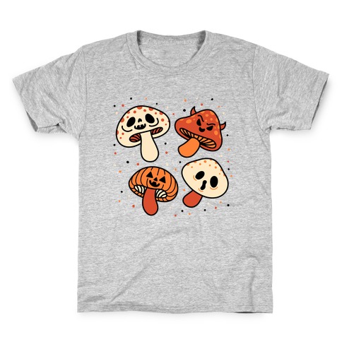 Spooky Mushrooms Kids T-Shirt