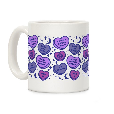Witchy Candy Hearts  Coffee Mug