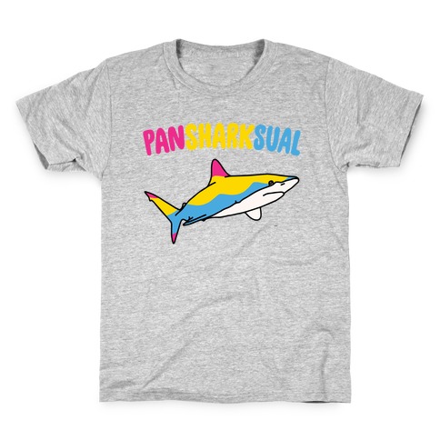 Pansharksual Pansexual Shark Parody Kids T-Shirt