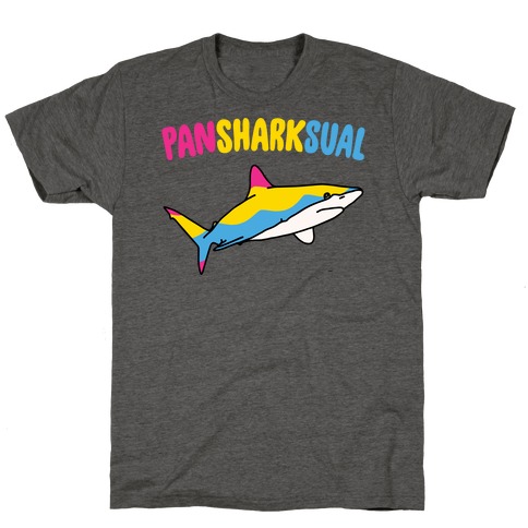 Pansharksual Pansexual Shark Parody T-Shirt