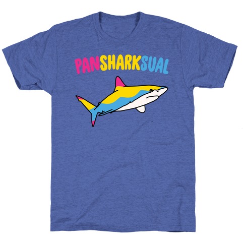 Pansharksual Pansexual Shark Parody T-Shirt