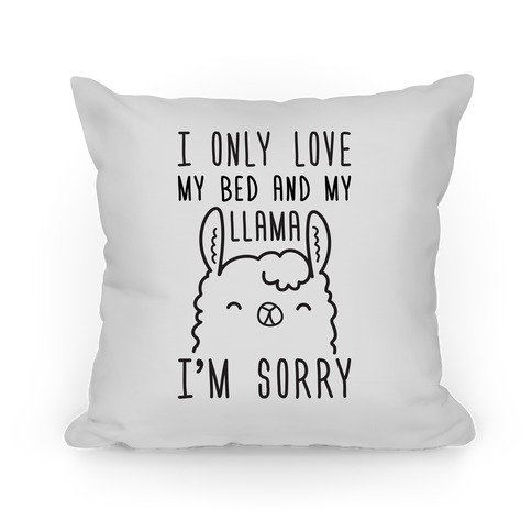 I Only Love My Bed And My Llama, I'm Sorry Pillow