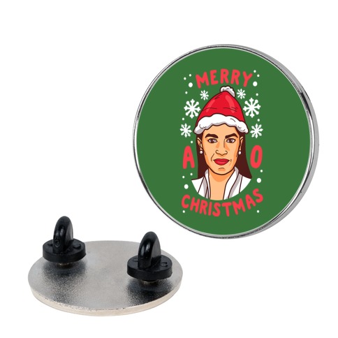 Merry A.O.C. Christmas Pin