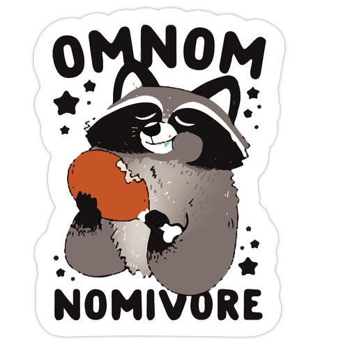 Omnomnomivore Die Cut Sticker