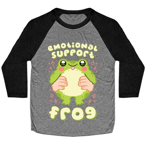 Emotional Support Frog Baseball Tee