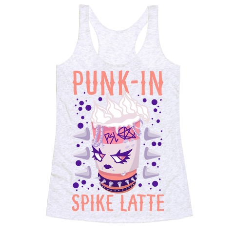 Punk-In Spike Latte Racerback Tank Top