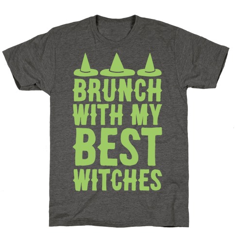 Brunch With My Best Witches White Print T-Shirt